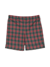 Siola Plaid-pattern Cotton Shorts In Green