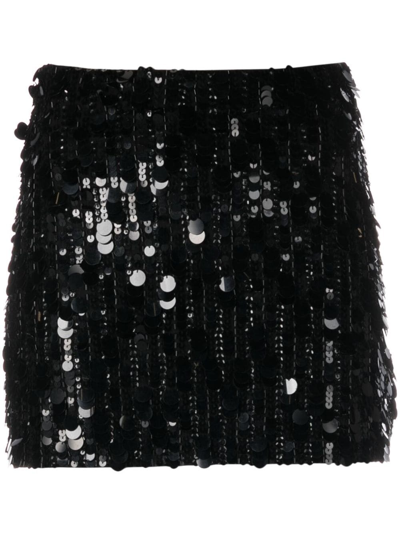 P.a.r.o.s.h Sequin-embellished Shorts In Black