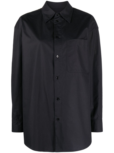 Lemaire Cotton Shirt In Black  