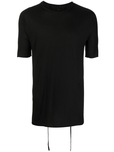 Masnada Strap-detail Cotton T-shirt In Black