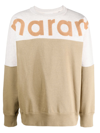 Isabel Marant Logo-print Ribbed Sweatshirt In Green