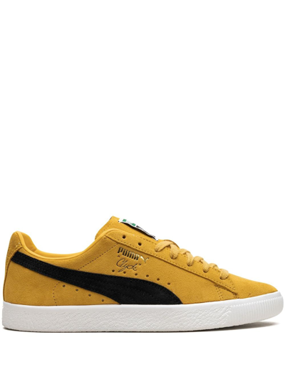 Puma Clyde Og Sneakers In Yellow