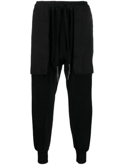 Isaac Sellam Experience 69 Lc Logo-plaque Track Pants In Black