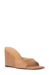 Black Suede Studio Women's Paloma Suede Sandals With Matching Crystals In Toffee