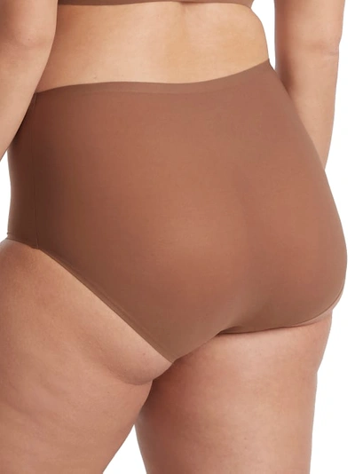 Chantelle Soft Stretch Full Brief In Cocoa Brown