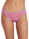 On Gossamer Gossamer Mesh Hip Bikini In Cashmere Rose