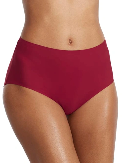 Tc Fine Intimates Wonderful Edge Matte Microfiber Modern Brief In Rhubarb