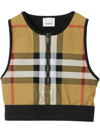 Burberry Zadie Check Sports Bra In Schwarz
