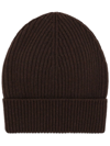 DOLCE & GABBANA RIBBED-KNIT TURN-UP BEANIE