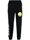 Barrow Logo-print Elasticated Cotton Track Pants In Schwarz