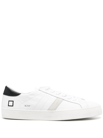 D.a.t.e. Hill Low Sneakers In White Leather In Weiss