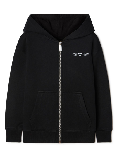 Off-white Bookish Hoodie Mit Logo-print In Black