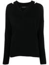 FEDERICA TOSI CUT-OUT LONG-SLEEVED JUMPER