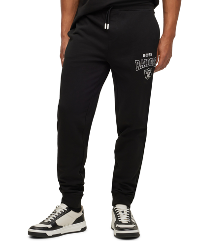 Hugo Boss Boss By  Boss By  X Nfl Men's Tracksuit Bottoms Collection In Las Vegas Raiders