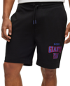 Hugo Boss Boss X Nfl Cotton-terry Shorts With Collaborative Branding In Giants