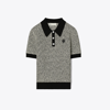 TORY BURCH SPECKLED KNIT POLO