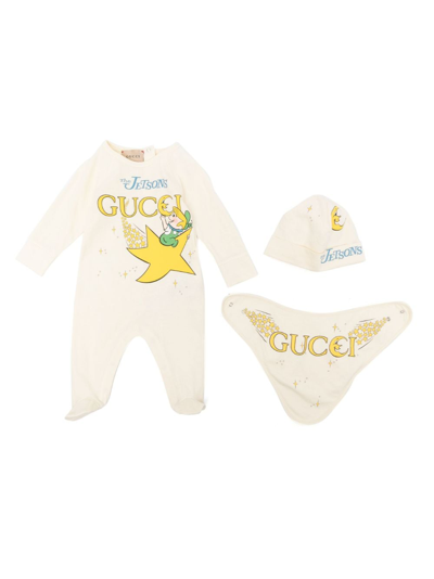 Gucci Babies' X The Jetsons Gift Set In Yellow