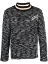 ANDERSSON BELL LOGO-EMBROIDERED MOCK-NECK JUMPER