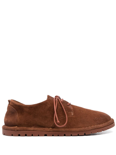 Marsèll Suede Derby Shoes In Brown