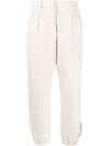 BRUNELLO CUCINELLI BALLOON-LEG COTTON TROUSERS