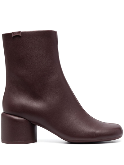 Camper Nkini 65mm Ankle Boots In Brown