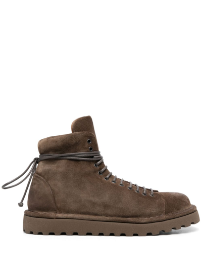 Marsèll Lace-up Leather Boots In Brown