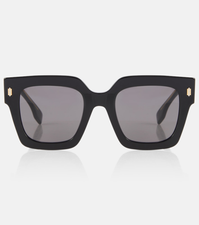 Fendi Roma Square Sunglasses, 53mm In Black/gray Solid