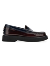 TOD'S WOMEN'S COLORBLOCKED PATENT LEATHER LOAFERS