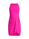 Black Halo Women's Brett Ruched Sheath Dress In Vibrant Pink