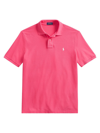 Polo Ralph Lauren Cotton Mesh Custom Slim Fit Polo Shirt In Hot Pink