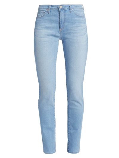 Ag The Prima Mid Rise Crop Cigarette Jeans In Clear Skies
