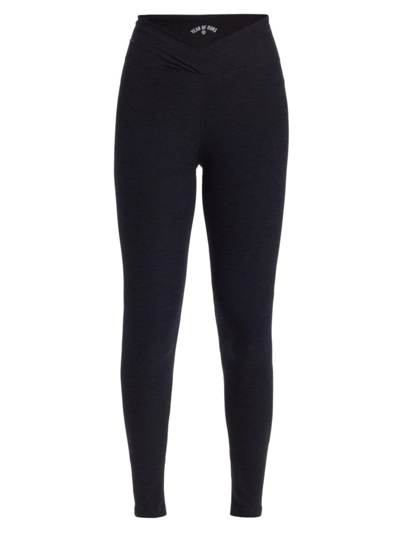 Year Of Ours Women's Veronica Stretch Leggings In Heather Black