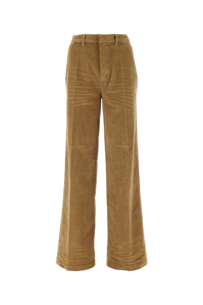 Dsquared2 Baggy Cut Velvet Trousers In White