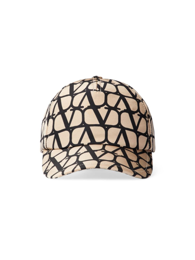 Valentino Garavani Women's Toile Iconographe Baseball Cap In Toile Iconographe Faille In Beige Black