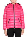 Moncler Fustet Hooded Down Puffer Jacket In Rosa