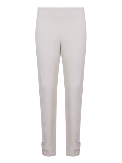 Moncler White Mid-rise Trousers