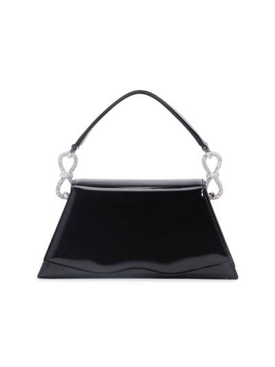 Mach & Mach Women's Samantha Classic Patent Leather Handbag In Black