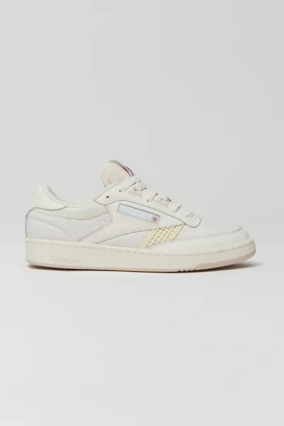 Reebok Club C 85 Vintage Unisex Sneakers In Chalk With Blue Detail-white