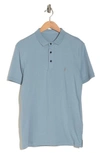 Allsaints Vidal Polo Shirt In Dusty Blue