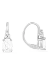 Queen Jewels Leverback Earrings In Silver