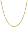 Queen Jewels 14k Gold Plated Sterling Silver Twisted Chain Necklace In Gold
