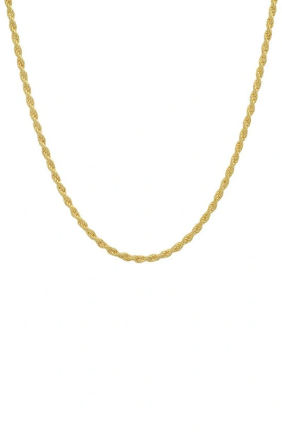 Queen Jewels 14k Gold Plated Sterling Silver Twisted Chain Necklace