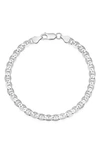 Queen Jewels Italian Chain Necklace In Silver