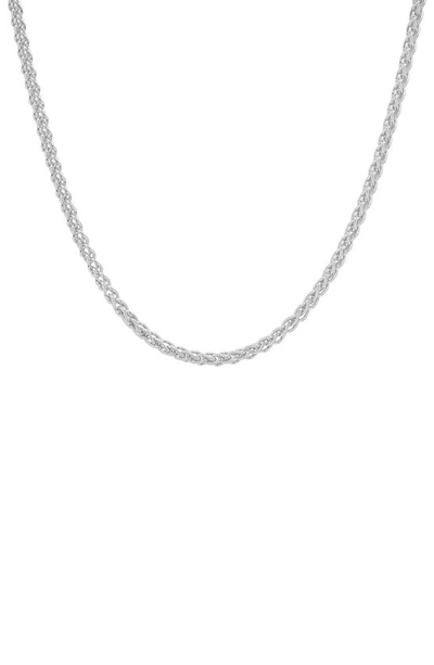 Queen Jewels Italian Chain Necklace In Silver