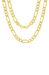 Queen Jewels Thick Italian Chain Necklace In Gold
