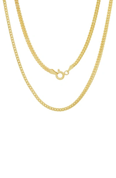 Queen Jewels Italian Box Chain Necklace In Gold