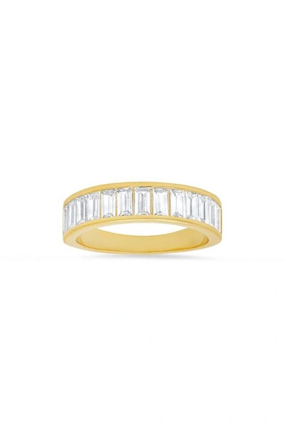 Queen Jewels Cz Band Ring In Gold