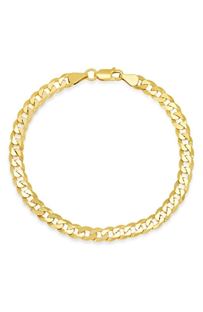 Queen Jewels Curb Chain Bracelet In Gold