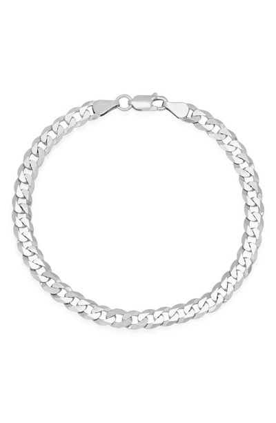 Queen Jewels Curb Chain Bracelet In Silver