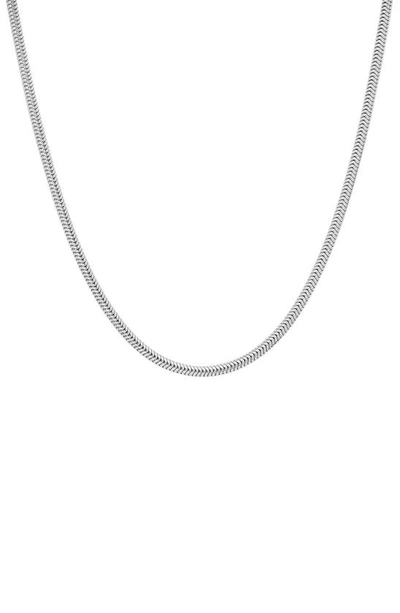 Queen Jewels Italian Chain Necklace In Silver